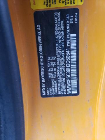Photo 10 from auction – 2017 MINI COOPER with VIN WMWXP5C38H2G60641