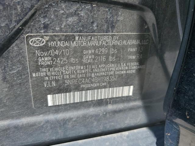 Photo 10 from auction – 2011 HYUNDAI SONATA SE with VIN 5NPEC4AC4BH198357