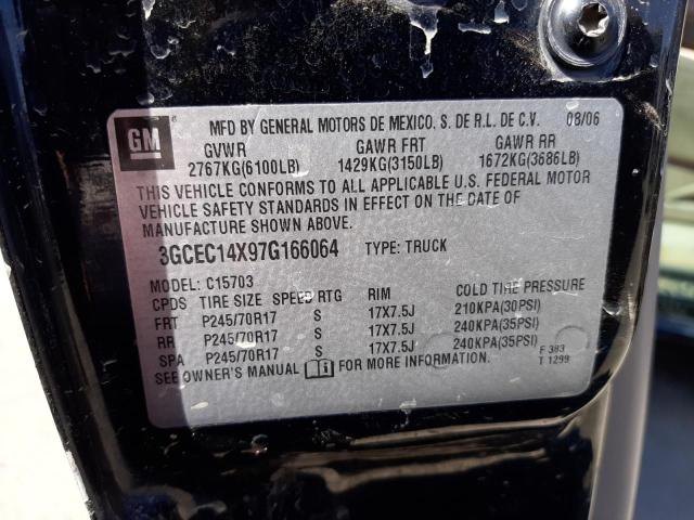 Photo 10 from auction – 2007 CHEVROLET SILVERADO with VIN 3GCEC14X97G166064