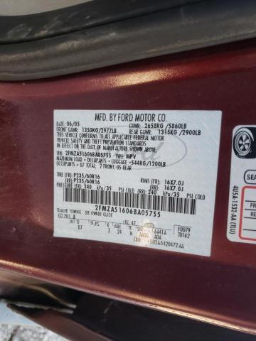 Photo 10 from auction – 2006 FORD FREESTAR S with VIN 2FMZA51606BA05755
