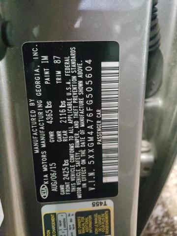 Photo 10 from auction – 2015 KIA OPTIMA LX with VIN 5XXGM4A76FG505604