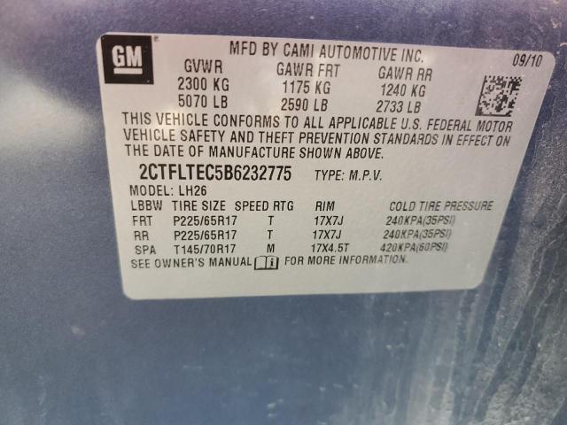 Photo 10 from auction – 2011 GMC TERRAIN SL with VIN 2CTFLTEC5B6232775