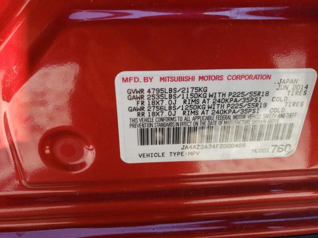 Photo 10 from auction – 2015 MITSUBISHI OUTLANDER with VIN JA4AZ3A34FZ000408