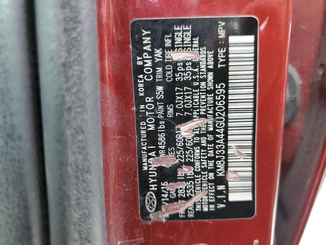 Photo 10 from auction – 2016 HYUNDAI TUCSON LIM with VIN KM8J33A44GU206595