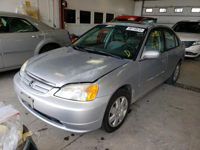 Photo 2 from auction – 2002 HONDA CIVIC EX with VIN 2HGES26762H597008