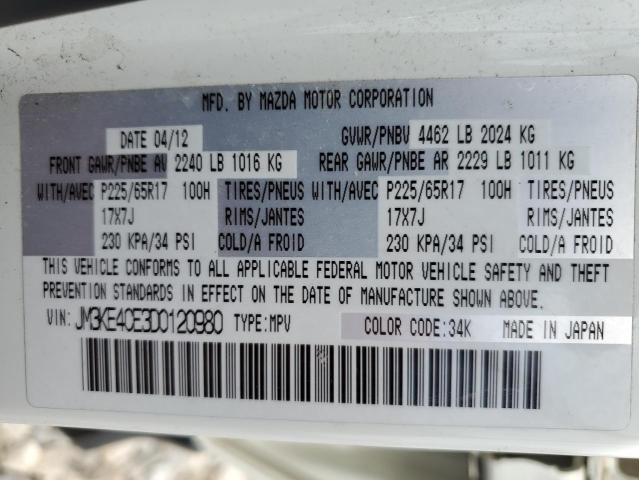 Photo 10 from auction – 2013 MAZDA CX-5 TOURI with VIN JM3KE4CE3D0120980