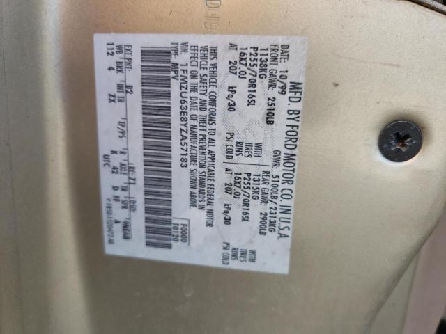Photo 10 from auction – 2000 FORD EXPLORER X with VIN 1FMZU63E8YZA57183