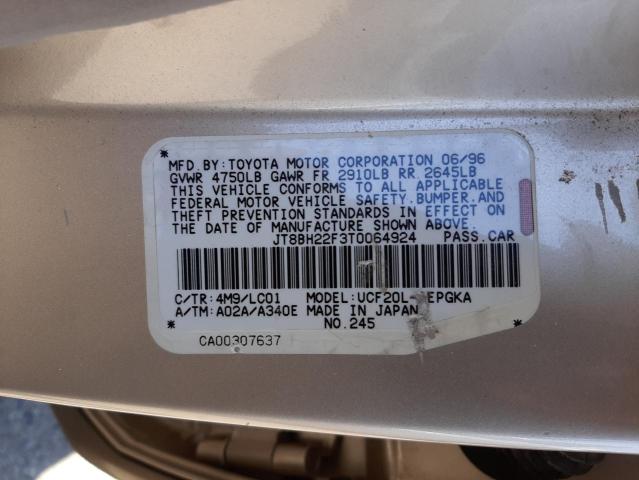 Photo 10 from auction – 1996 LEXUS LS 400 with VIN JT8BH22F3T0064924