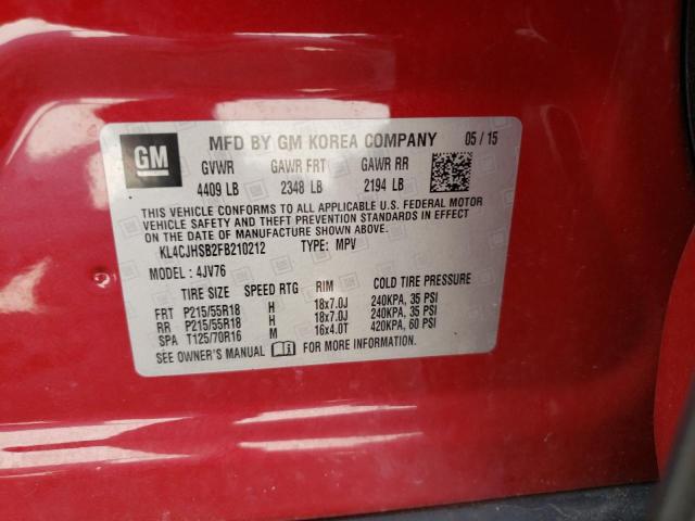 Photo 10 from auction – 2015 BUICK ENCORE PRE with VIN KL4CJHSB2FB210212