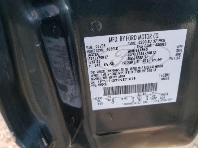 Photo 10 from auction – 2005 FORD F150 with VIN 1FTVF14535NB71819
