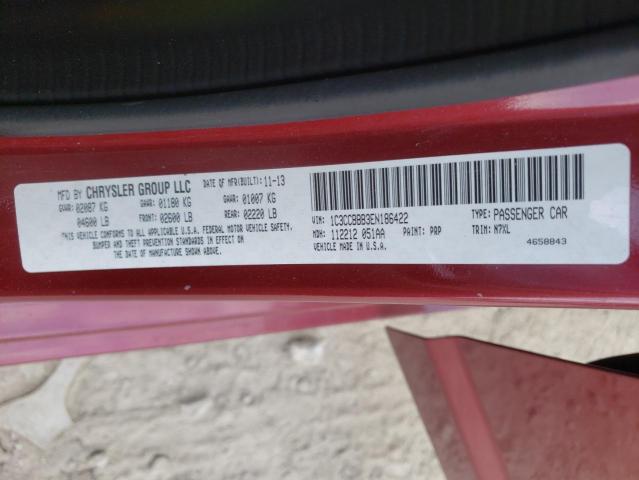 Photo 10 from auction – 2014 CHRYSLER 200 TOURIN with VIN 1C3CCBBB3EN186422