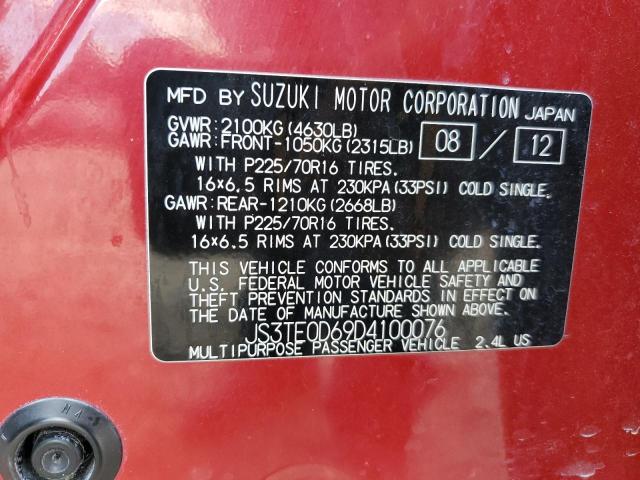 Photo 10 from auction – 2013 SUZUKI GRAND VITA with VIN JS3TE0D69D4100076