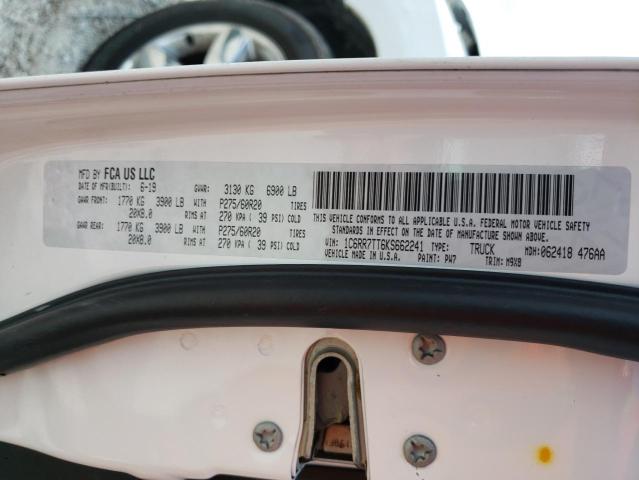 Photo 10 from auction – 2019 RAM 1500 CLASS with VIN 1C6RR7TT6KS662241