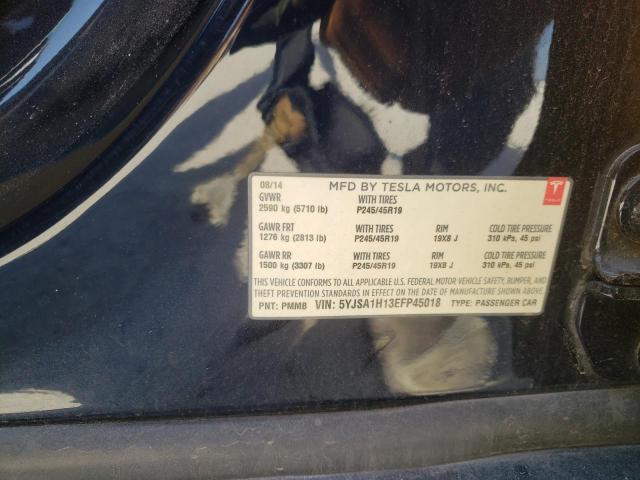 Photo 10 from auction – 2014 TESLA MODEL S with VIN 5YJSA1H13EFP45018