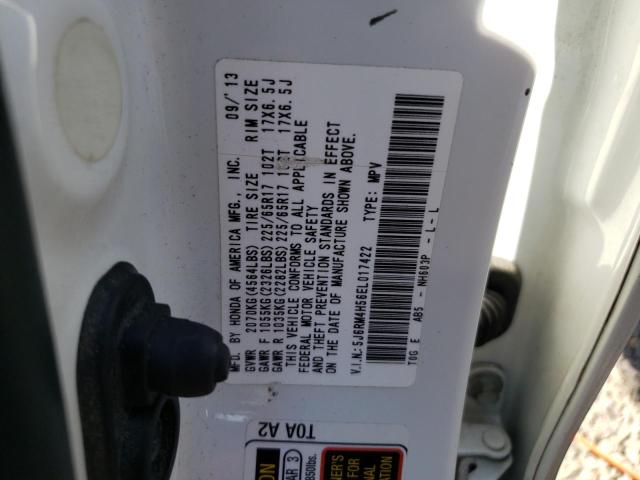 Photo 10 from auction – 2014 HONDA CR-V EX with VIN 5J6RM4H56EL017422