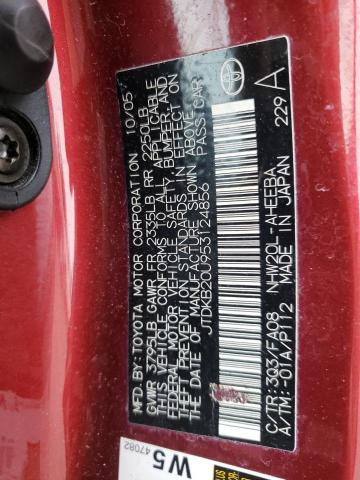 Photo 10 from auction – 2005 TOYOTA PRIUS with VIN JTDKB20U953124856