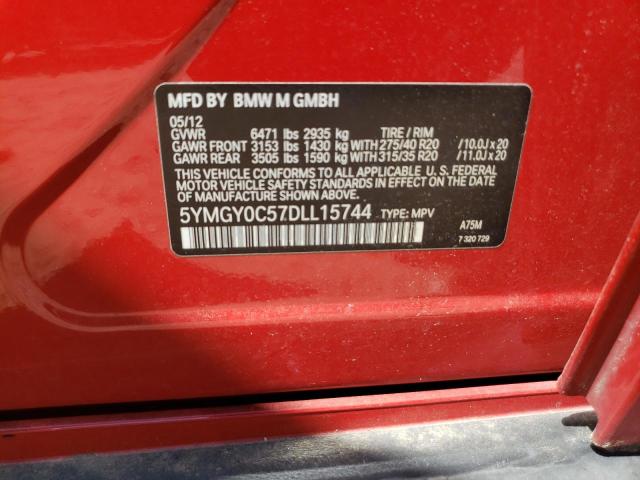 Photo 10 from auction – 2013 BMW X5 M with VIN 5YMGY0C57DLL15744