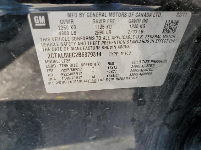 Photo 10 from auction – 2011 GMC TERRAIN SL with VIN 2CTALMEC2B6379314