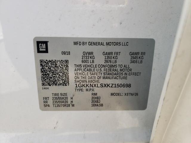 Photo 10 from auction – 2019 GMC ACADIA DEN with VIN 1GKKNXLSXKZ150698