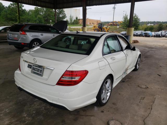 Photo 4 from auction – 2012 MERCEDES-BENZ C 250 with VIN WDDGF4HB3CA631338