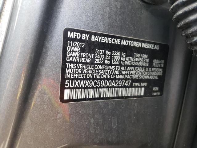 Photo 10 from auction – 2013 BMW X3 XDRIVE2 with VIN 5UXWX9C59D0A29747