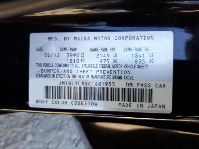 Photo 10 from auction – 2012 MAZDA 3 I with VIN JM1BL1L8XC1681953