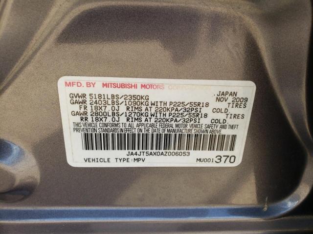 Photo 10 from auction – 2010 MITSUBISHI OUTLANDER with VIN JA4JT5AX0AZ006053