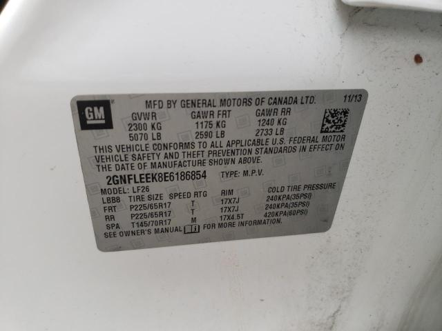 Photo 10 from auction – 2014 CHEVROLET EQUINOX LS with VIN 2GNFLEEK8E6186854