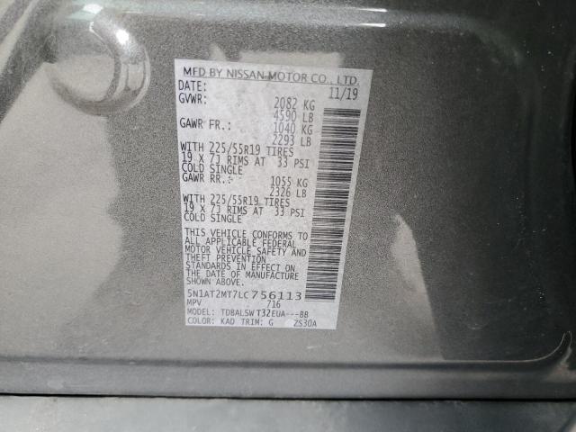 Photo 10 from auction – 2020 NISSAN ROGUE S with VIN 5N1AT2MT7LC756113