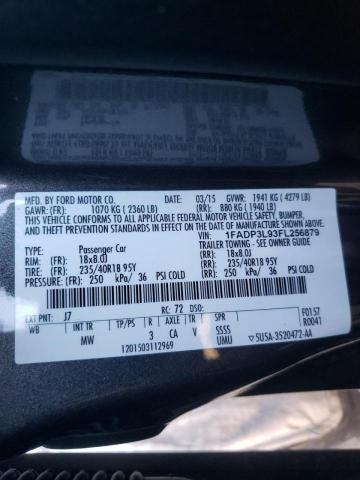 Photo 10 from auction – 2015 FORD FOCUS ST with VIN 1FADP3L93FL256879