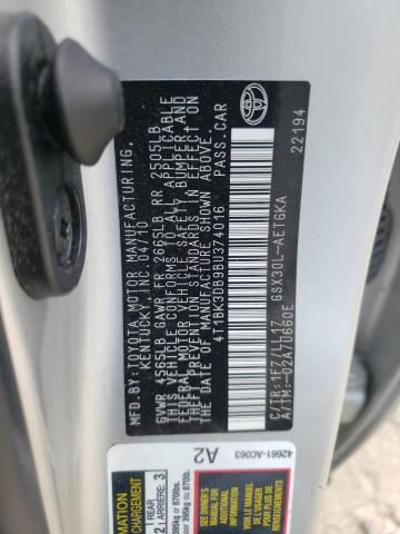 Фото 10 с аукциона – 2011 TOYOTA AVALON BAS с VIN 4T1BK3DB9BU374016