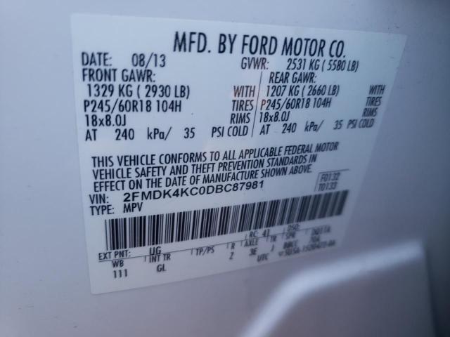 Photo 10 from auction – 2013 FORD EDGE LIMIT with VIN 2FMDK4KC0DBC87981