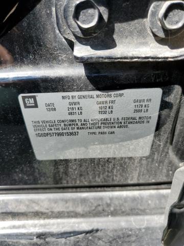 Photo 10 from auction – 2009 CADILLAC CTS with VIN 1G6DF577990153637
