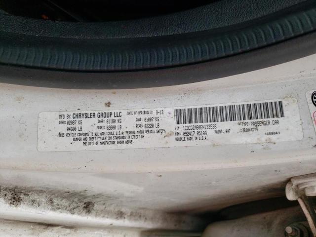 Photo 10 from auction – 2014 DODGE AVENGER SE with VIN 1C3CDZAB0EN133538