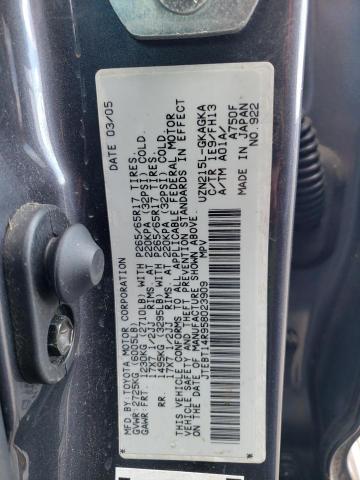 Photo 10 from auction – 2005 TOYOTA 4RUNNER SR with VIN JTEBT14R958023909