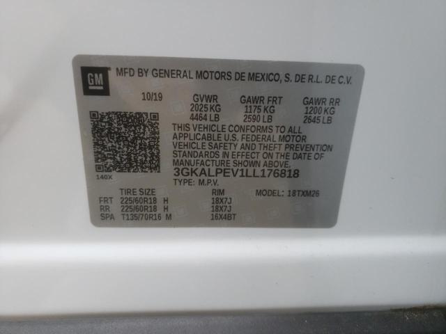 Photo 10 from auction – 2020 GMC TERRAIN SL with VIN 3GKALPEV1LL176818