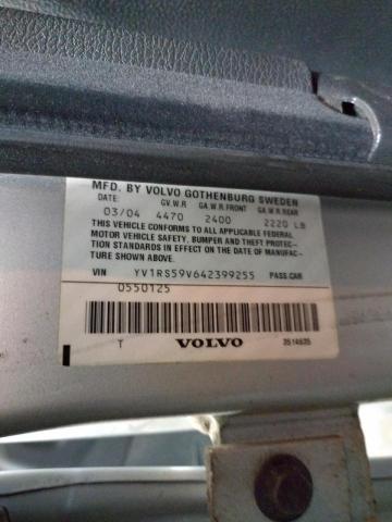 Photo 10 from auction – 2004 VOLVO S60 2.5T with VIN YV1RS59V642399255