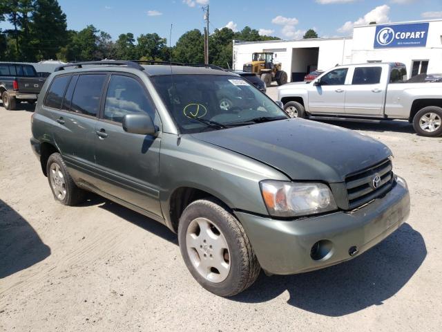 TOYOTA HIGHLANDER 2006 with VIN JTEHD21A160043129 - Photo from auction