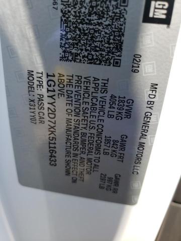 Photo 10 from auction – 2019 CHEVROLET CORVETTE G with VIN 1G1YY2D7XK5116433