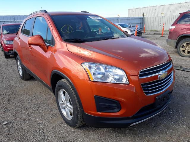 CHEVROLET TRAX 1LT 2015 with VIN KL7CJRSB0FB166431 - Photo from auction