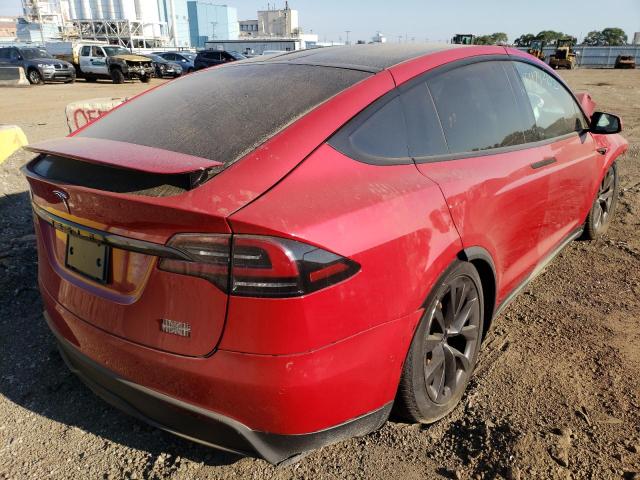 Photo 4 from auction – 2022 TESLA MODEL X with VIN 7SAXCBE66NF342742