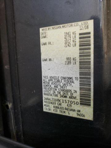 Photo 10 from auction – 2009 NISSAN ALTIMA 2.5 with VIN 1N4AL21E49C157050