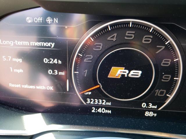 Photo 8 from auction – 2018 AUDI R8 SPYDER with VIN WUAVACFX8J7901833