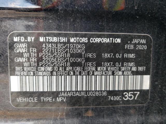 Photo 10 from auction – 2020 MITSUBISHI OUTLANDER with VIN JA4AR3AUXLU028036