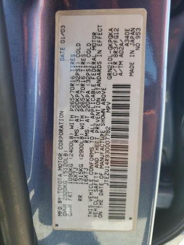 Photo 10 from auction – 2003 TOYOTA 4RUNNER SR with VIN JTEZU14R930007782