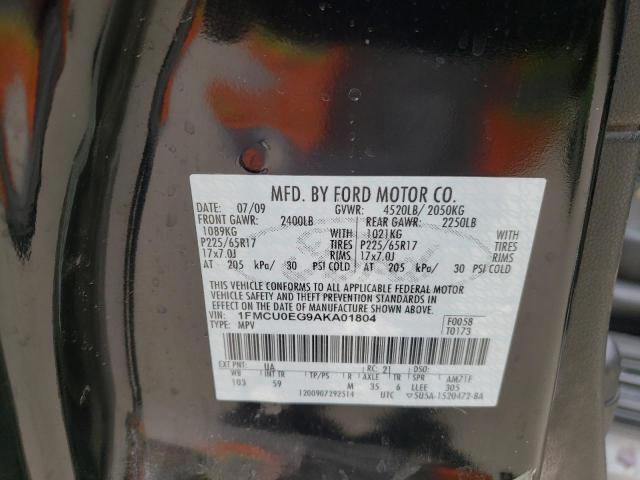 Photo 10 from auction – 2010 FORD ESCAPE LIM with VIN 1FMCU0EG9AKA01804