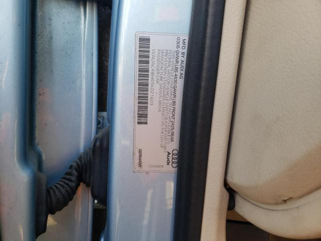 Photo 10 from auction – 2005 AUDI A4 1.8 CAB with VIN WAUAC48H45K021603