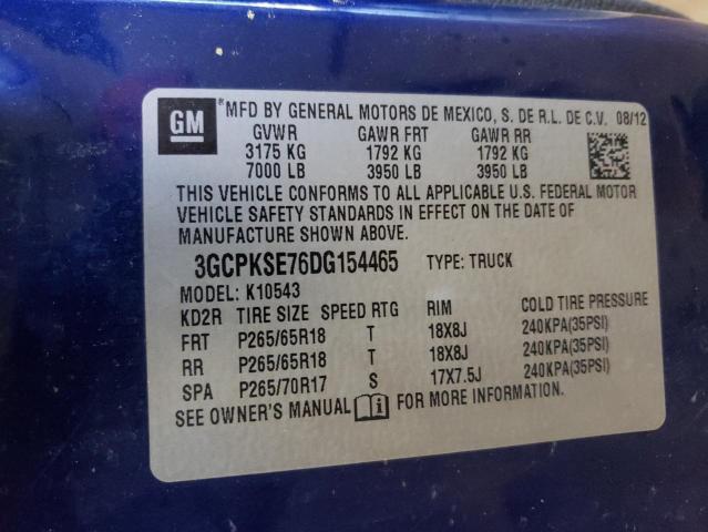 Photo 10 from auction – 2013 CHEVROLET SILVERADO with VIN 3GCPKSE76DG154465