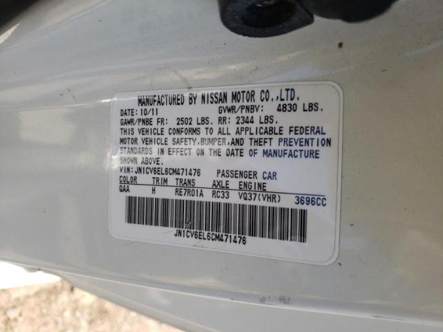 Photo 10 from auction – 2012 INFINITI G37 with VIN JN1CV6EL6CM471476