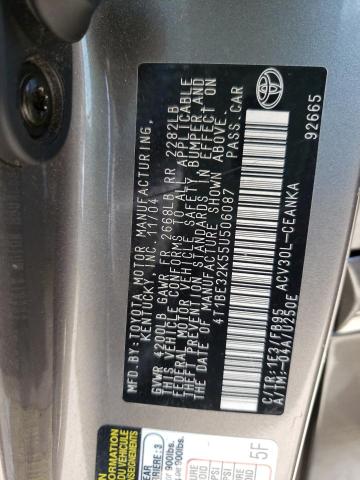 Photo 10 from auction – 2005 TOYOTA CAMRY LE with VIN 4T1BE32K55U506087